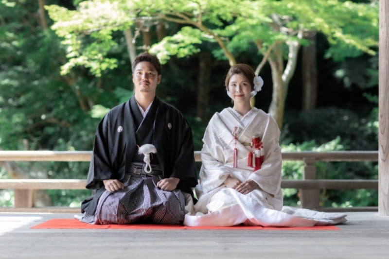 《鎌倉和装前撮り》【鎌倉和装撮影の代名詞、妙本寺でのロケーション撮影】ヘアメイク・移動費・申請費・レタッチ済100カット等全て込