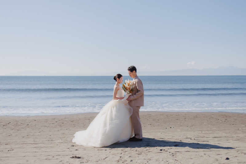 ＼＼迷ったらこちら／／ 【江ノ島海岸周辺で撮る湘南ビーチフォトウェディング】 diarwedding1番人気のシンプルプラン