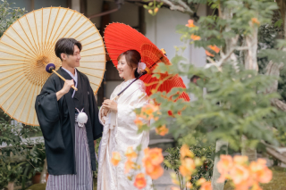 《写真と動画のセットプラン》*鎌倉寺院で前撮り＆オープニングムービー* 【写真データ約100カット＋映像データ＋DVD1枚】