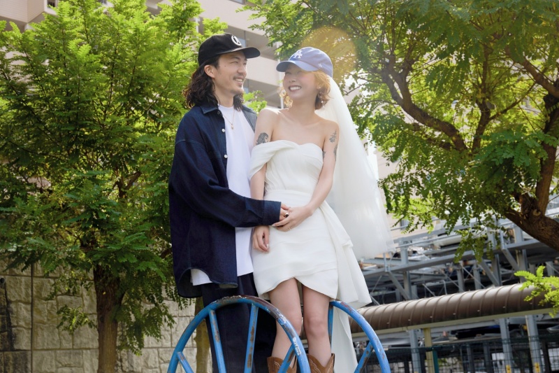 《韓国風フォト》 街撮りで自分たちらしく【片瀬江ノ島での街撮りフォトウェディング】