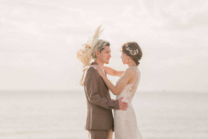 ＼＼迷ったらこちら／／ 【江ノ島海岸周辺で撮る湘南ビーチフォトウェディング】 diarwedding1番人気のシンプルプラン