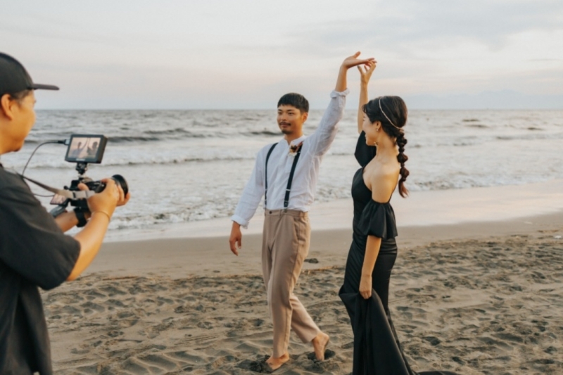 《写真と動画のセットプラン》*江ノ島の海辺でスチール＆前撮りムービー撮影* 【写真100カット＋映像データ＋DVD1枚納品】
