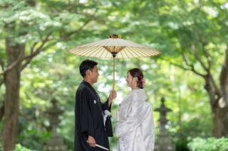<木々の新緑がまぶしい「緑」の季節>必要なものは全てプランに含まれています【全データ・衣装一式・美容・移動・申請等全て込】