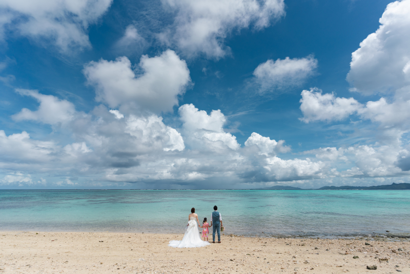 お子様一緒に☆！ビーチに向かって