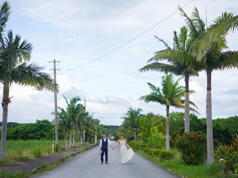 お任せロケはヤシの木スポットへ!!
