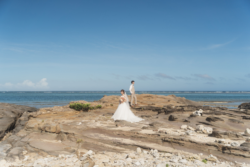 壮大な岩場での1シーン！