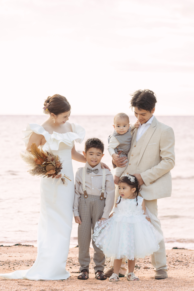 お子様とのファミリーショットも素敵☆