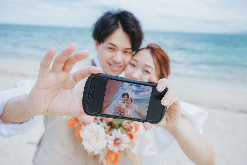 自撮りショットも！