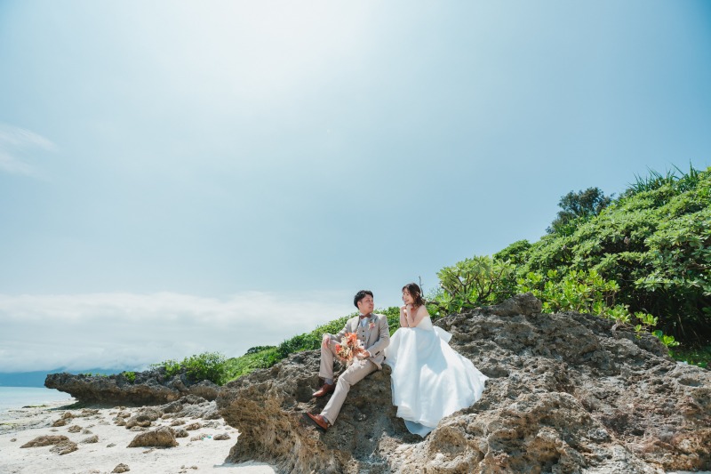 岩場でおしゃべり！