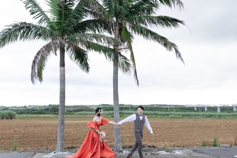 ヤシの木のスポットで散歩☆