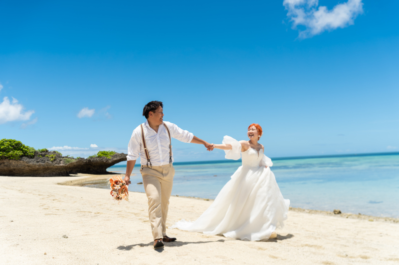 自然体なお二人の笑顔が可愛い1枚!