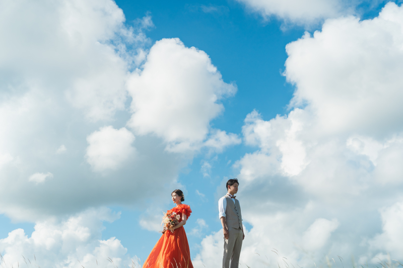 白い雲と青い空！