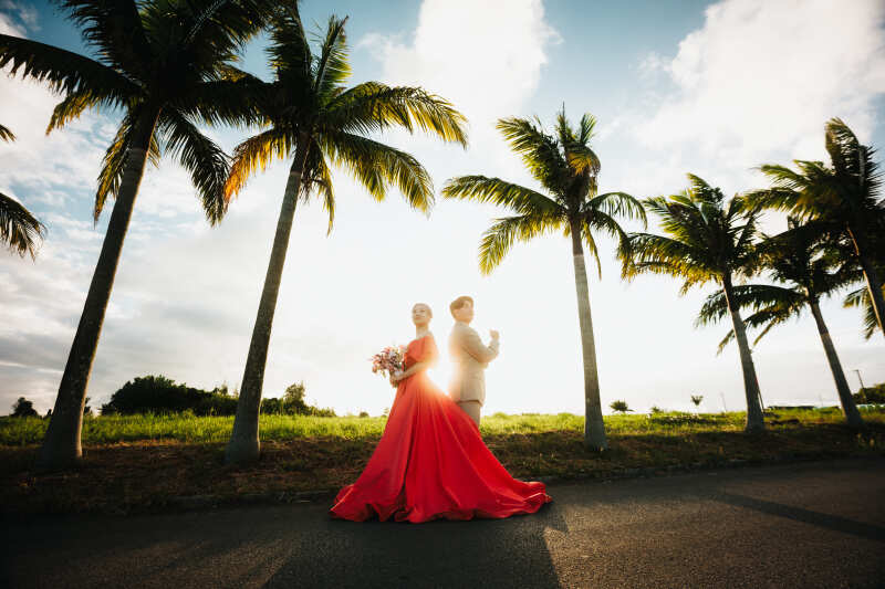 優しい光がさす☆南国ならではヤシの木ロードも素敵☆