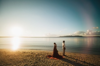 lilly wedding_ビーチ&サンセットフォト