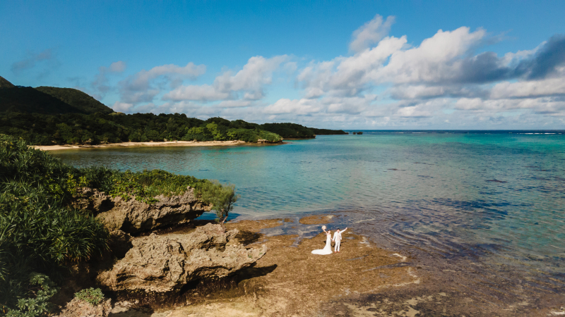 壮大な自然の中、ドローン撮影も可能☆
