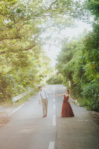 lilly wedding_ビーチ&サンセットフォト