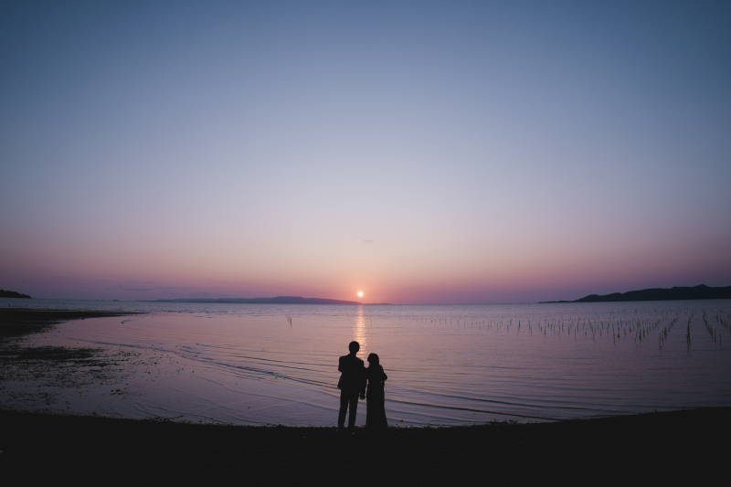 lilly wedding_海で撮影できる