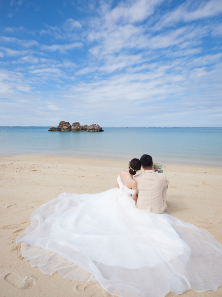 lilly wedding_海で撮影できる