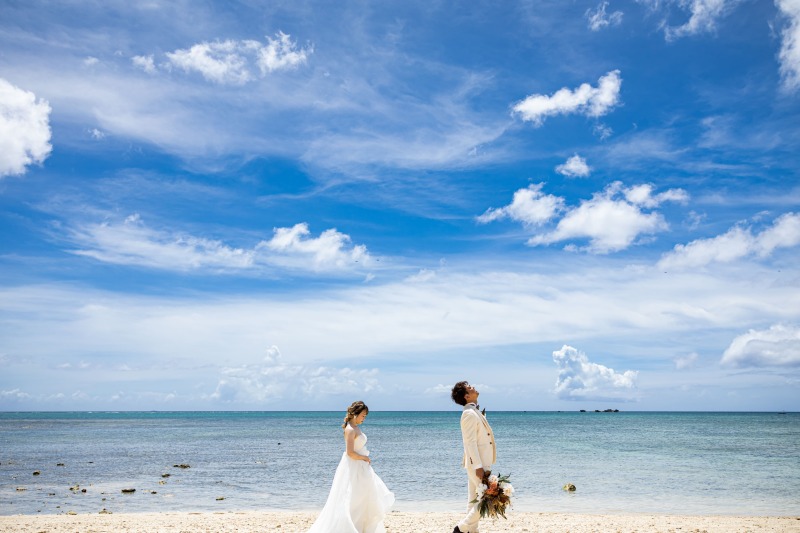 lilly wedding_海で撮影できる