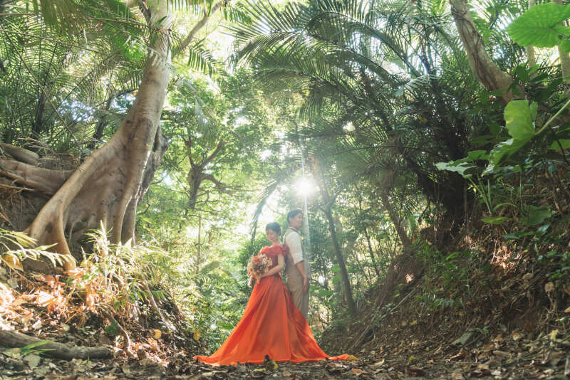 カラードレスでのロケーション撮影も叶う☆