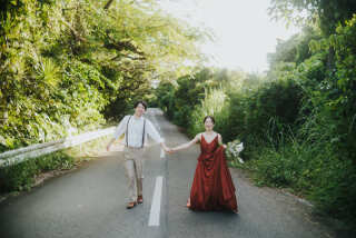 lilly wedding_ビーチ&サンセットフォト