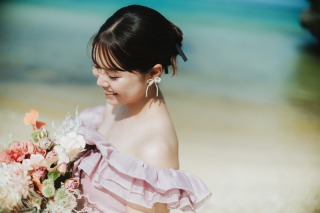 lilly wedding_ビーチフォト☆