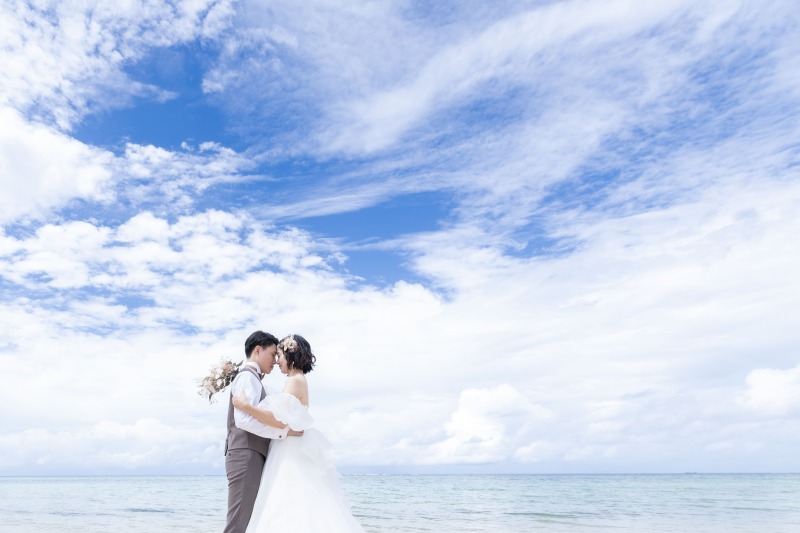 lilly wedding_海で撮影できる