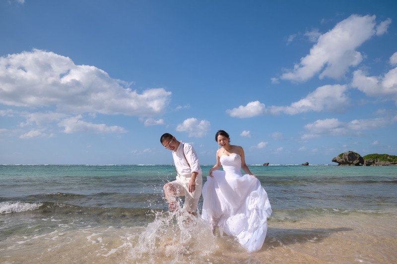 【平日限定】dress1着追加無料☆ウォーターインビーチフォト☆衣装&ヘアメイク100カット保障!