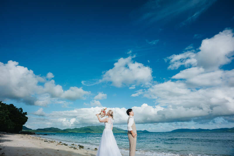 【今だけオープニングmovie&ドローン追加無料】ビーチPhoto80カット以上全データ納品＆衣裳＆ヘアメイク☆movie込み