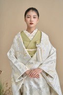  流水松竹梅に鶴 - りゅうすいしょうちくばいにつる -