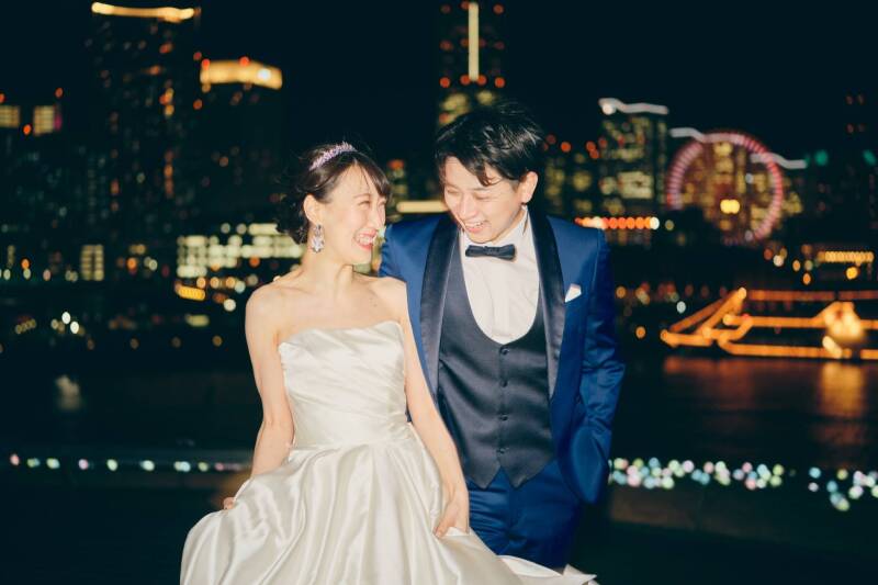 お二人の自然な表情を