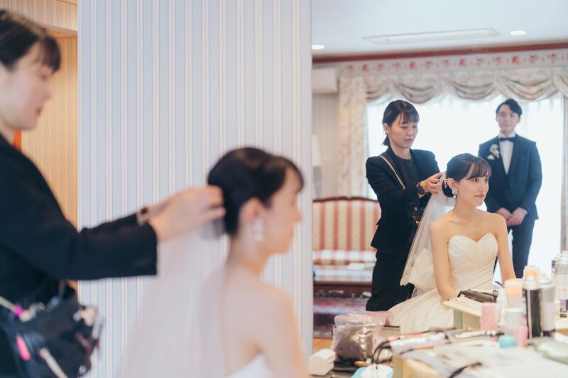 お仕度中！