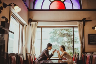 馬車道十番館・洋装ロケーション撮影