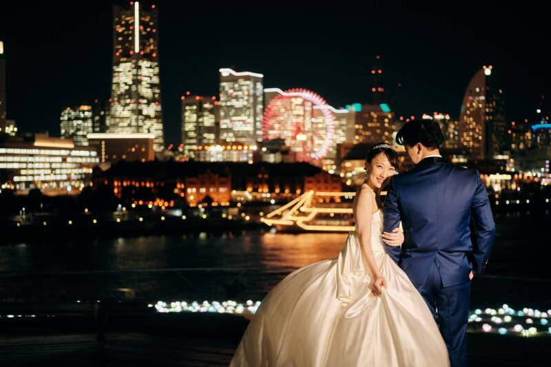 横浜の夜景を一望！
