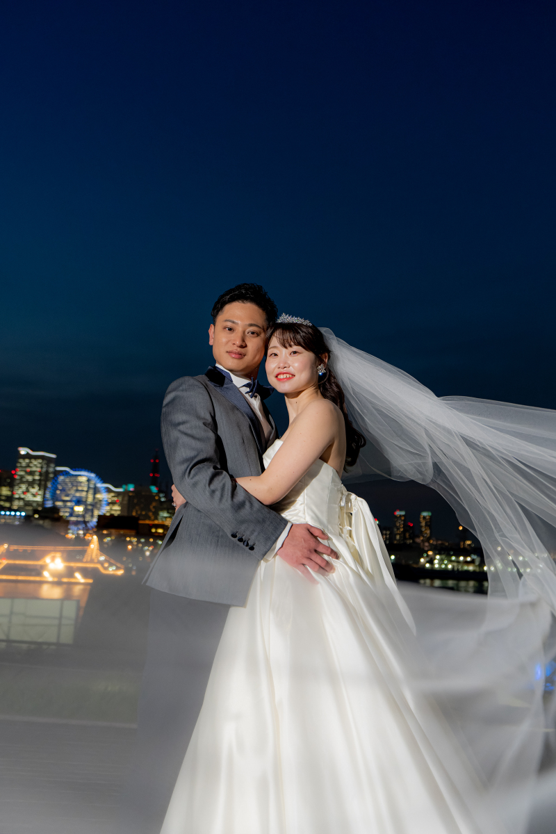 BRIDARIUM MUE横浜(ブライダリウム ミュー横浜)_夜景で撮影できる