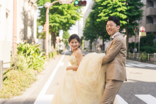 ふたりらしさを感じられる自然な写真を心掛けています。