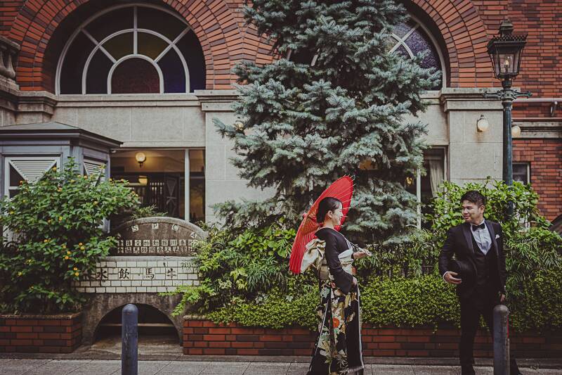 事前試着付!ドレス選び放題!レトロな洋館「馬車道十番館」和装1着プラン《新郎新婦ランチ付》