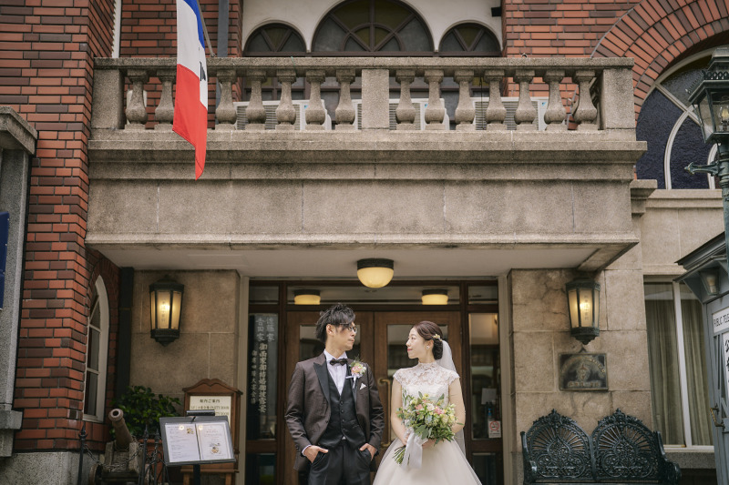 事前試着付!衣裳選び放題!レトロな洋館「馬車道十番館」和装1着+洋装1着プラン《新郎新婦ランチ付》