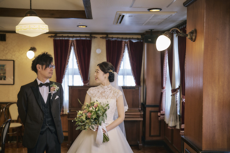 事前試着付!衣裳選び放題!レトロな洋館「馬車道十番館」和装1着+洋装1着プラン《新郎新婦ランチ付》