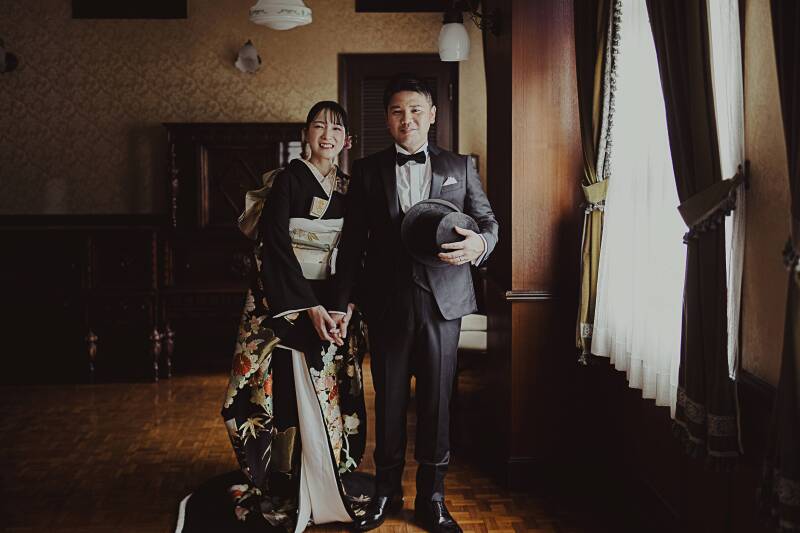 事前試着付!ドレス選び放題!レトロな洋館「馬車道十番館」和装1着プラン《新郎新婦ランチ付》