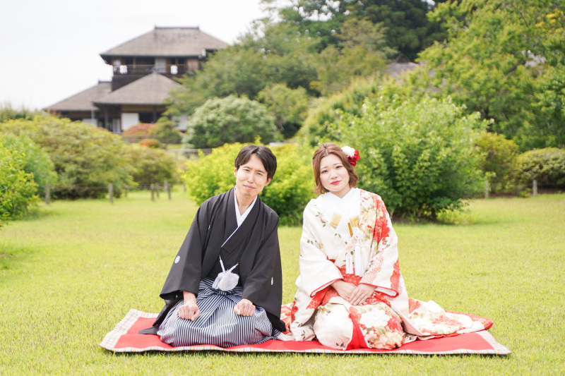 好文亭を望む、和のワンシーン