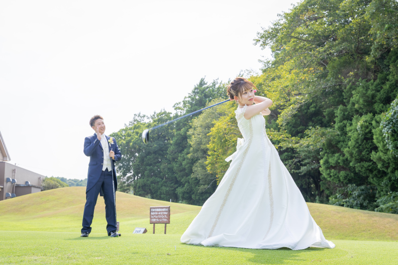 新婦さまスイングショット!