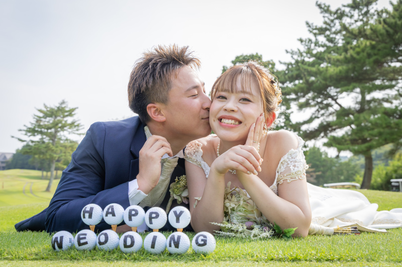 芝の上でラブラブタイム♡