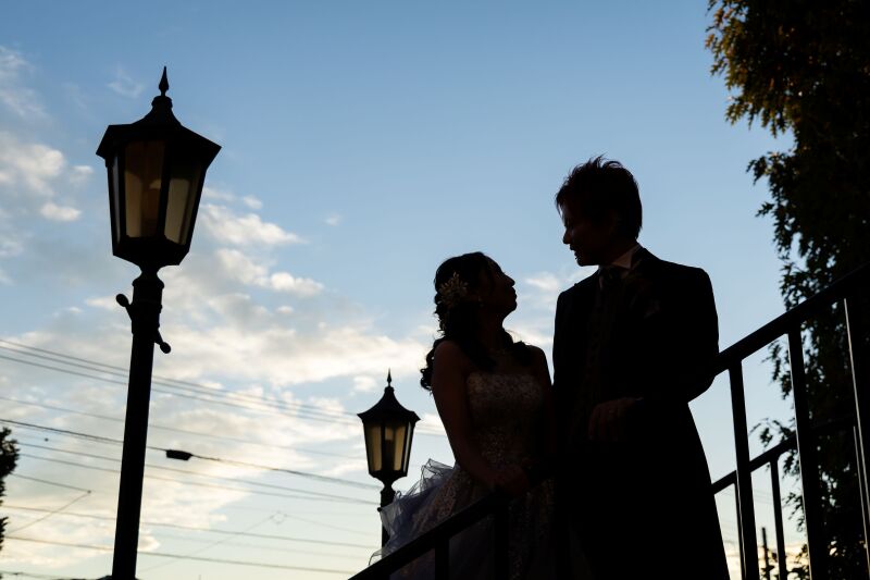 夕暮れシルエット