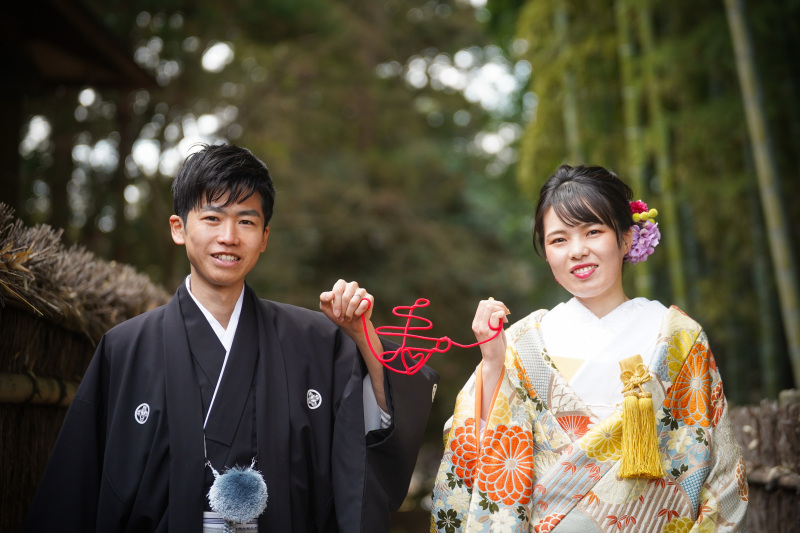 おふたりの手に「寿」