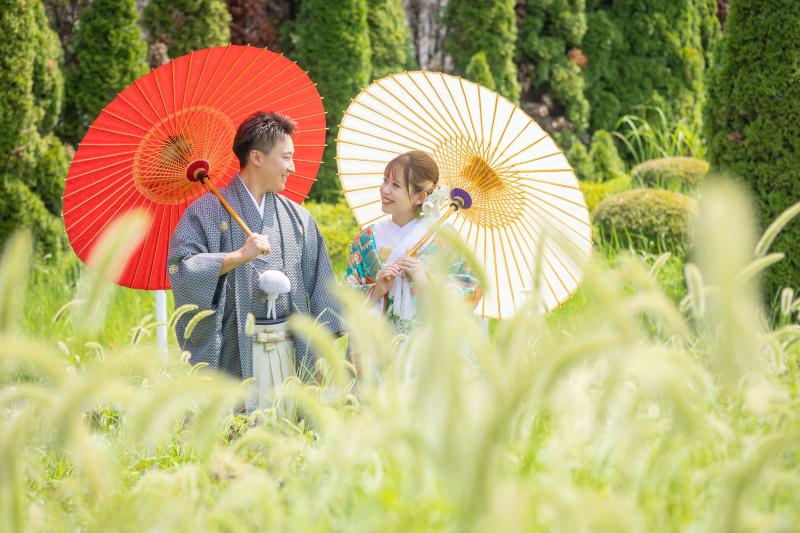 スタジオ外で自然ショット