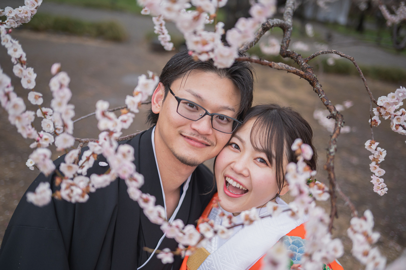 【梅ロケ×海ロケ】和装と洋装で魅せる贅沢ウェディングフォト