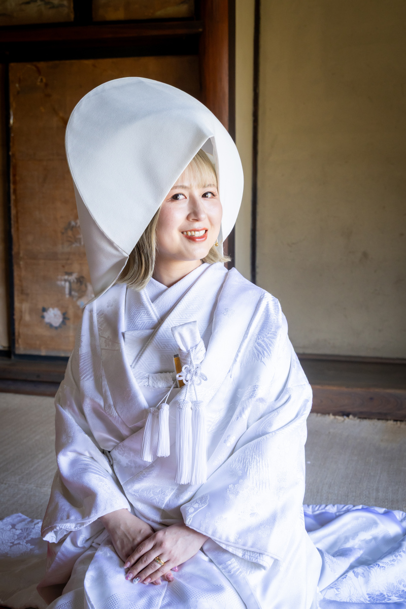 綿帽子姿が素敵☆新婦様の和装ソロカット