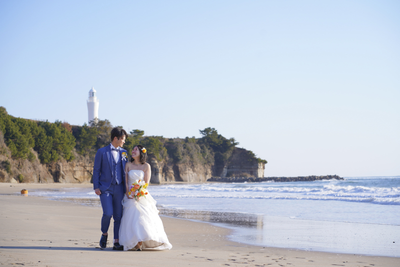 日の出後の青い海!!