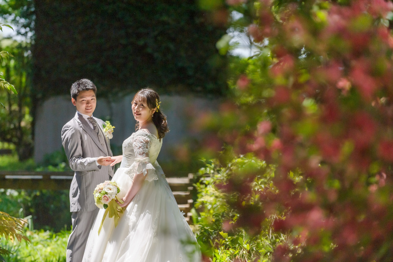 緑の庭で深呼吸